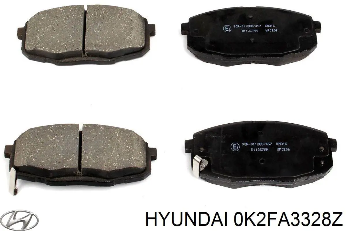 Гальмівні колодки Hyundai/Kia 0K2FA3328Z ціна, від 18.38 USD