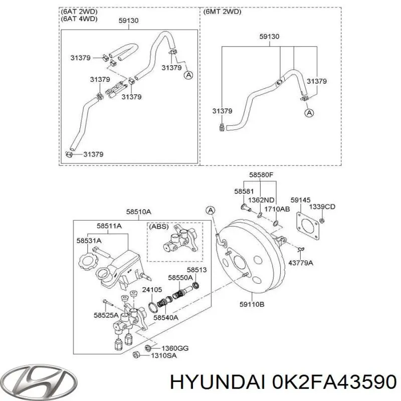 Кришка бачка головного гальмівного циліндру Hyundai/Kia 5853107000 ціна, від 4.28 USD
