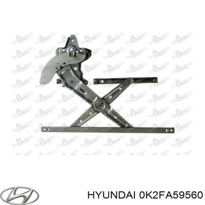 0K2C059560A Hyundai/Kia механізм склопідіймача двері передньої, лівої