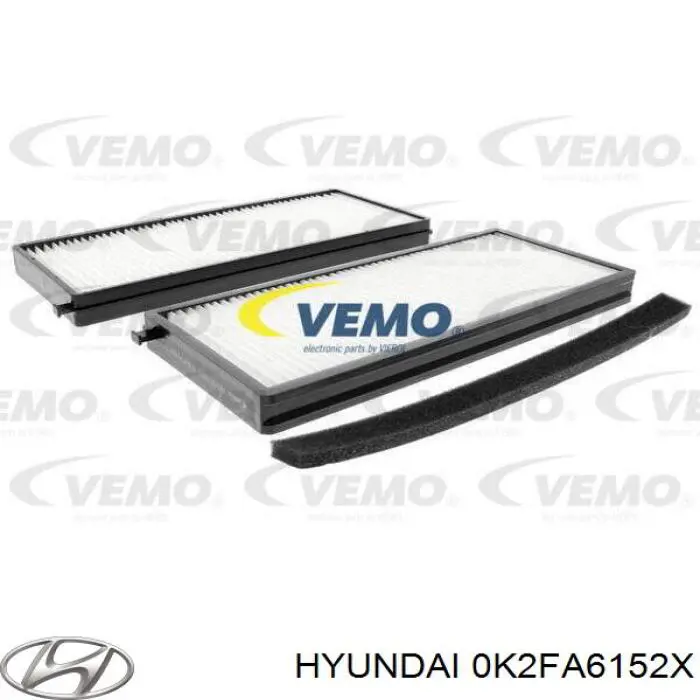 Фільтр повітряний обігрівача Hyundai/Kia 0K2FA6152X ціна, від 6.26 USD