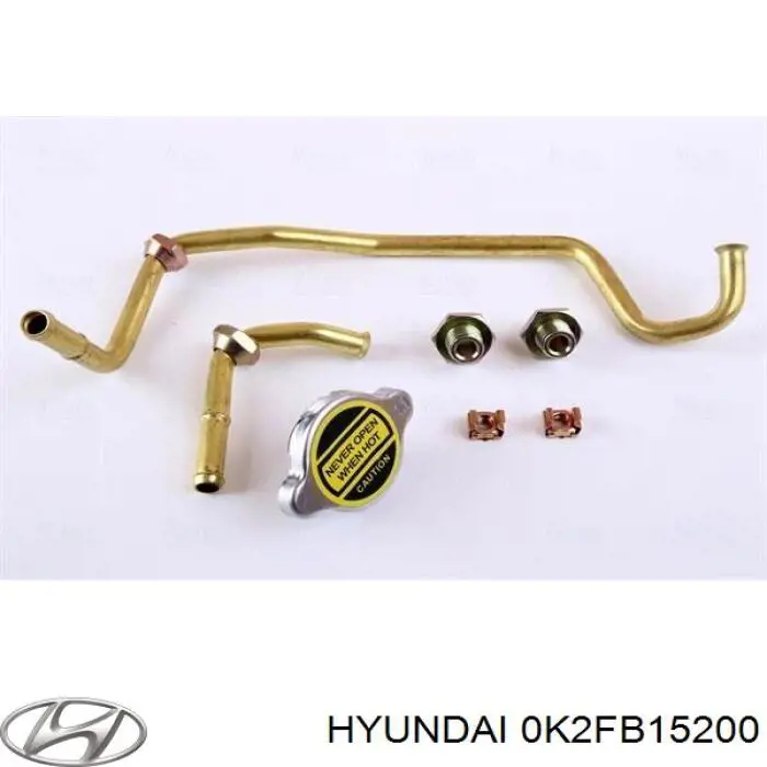 0K2FB15200 Hyundai/Kia Радіатор охолодження двигуна