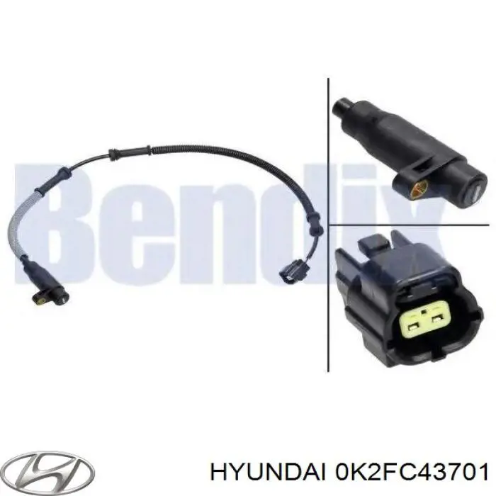 Купити 0K2FC43701 Hyundai/Kia Сенсор АБС
