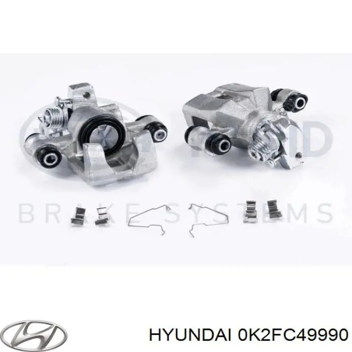 Задній гальмівний супорт лівий Hyundai/Kia 0K2FC49990