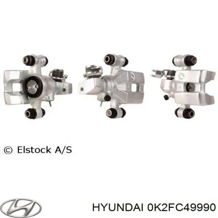0K2FC49990 Hyundai/Kia Супорт гальмівний задній лівий