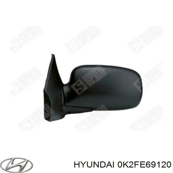 Праве бічне дзеркало KIA Carens I мінівен (FJ) (2002 - 2006) ціна, від 36.81 USD