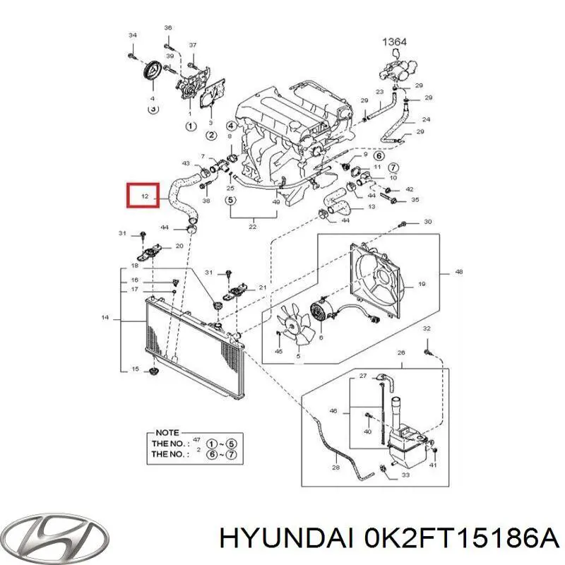  0K2FT15186A Hyundai/Kia