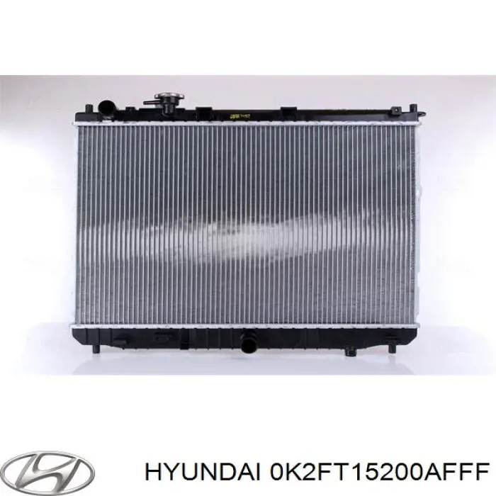 0K2FT15200AFFF Hyundai/Kia Радіатор охолодження двигуна