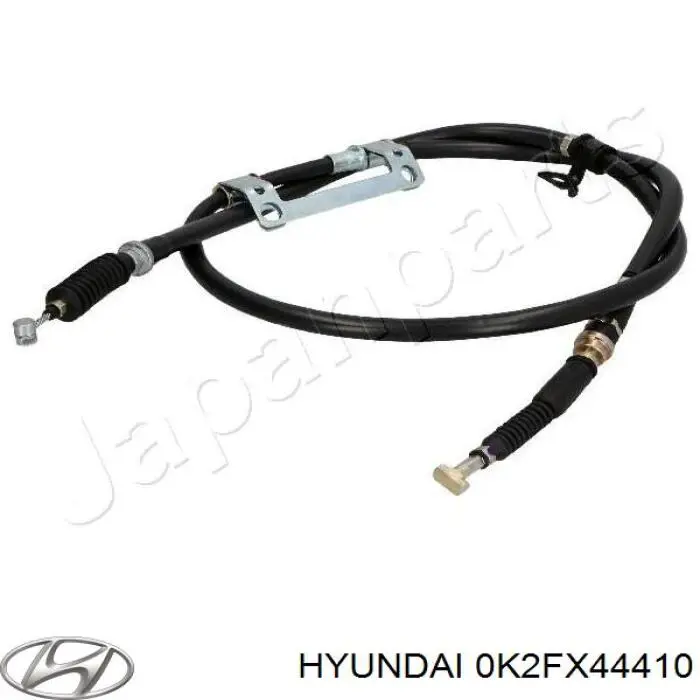0K2FX44410 Hyundai/Kia Трос ручного гальма задній, правий