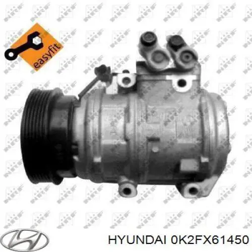 Компресор кондиціонера 0K2FX61450 Hyundai/Kia