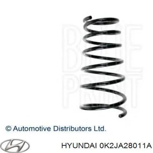 Пружина задня Hyundai/Kia 0K2JA28011A ціна, від 49.86 USD