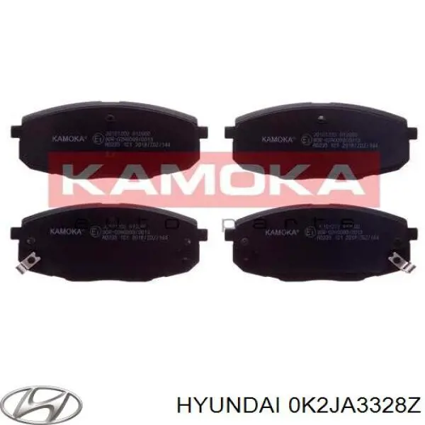 0K2JA3328Z Hyundai/Kia колодки гальмівні передні, дискові
