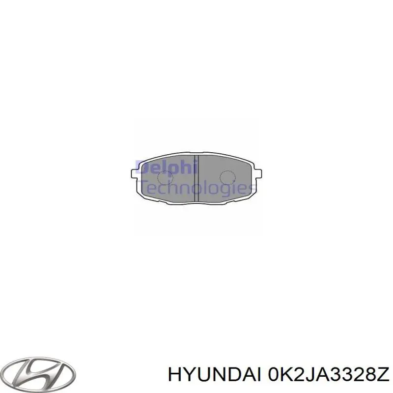 Гальмівні колодки Hyundai/Kia 0K2JA3328Z ціна, від 18.58 USD