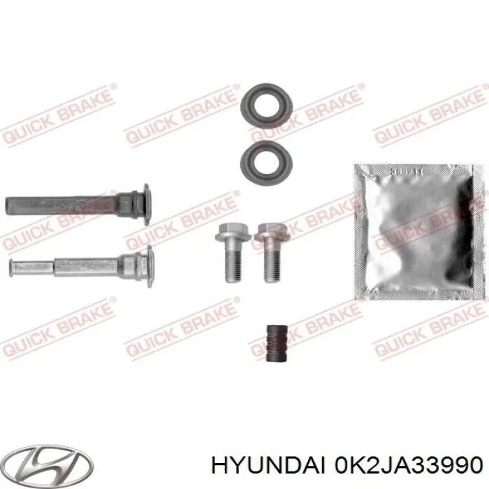 0K2JA33990 Hyundai/Kia Супорт гальмівний, передній, лівий