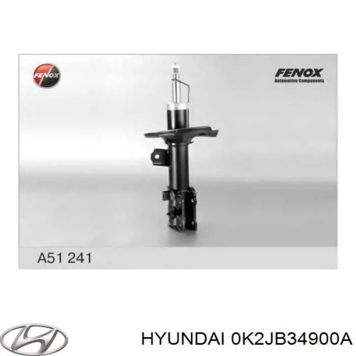 0K2JB34900A Hyundai/Kia Ліва передня стійка