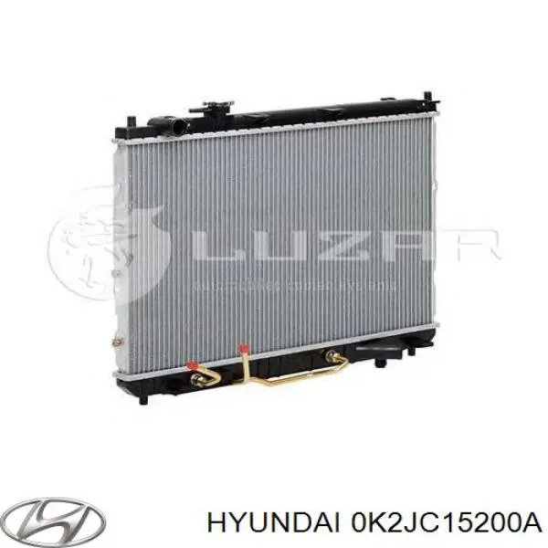 0K2JC15200A Hyundai/Kia радіатор охолодження двигуна