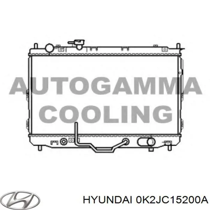 Радіатор 0K2JC15200A Hyundai/Kia
