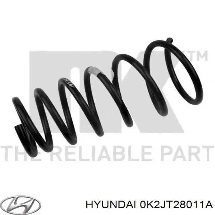 0K2JT28011A Hyundai/Kia Пружина підвіски задня