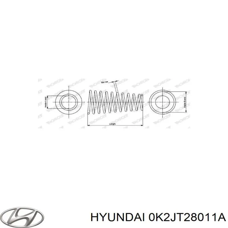 Купити 0K2JT28011A Hyundai/Kia Задні пружини