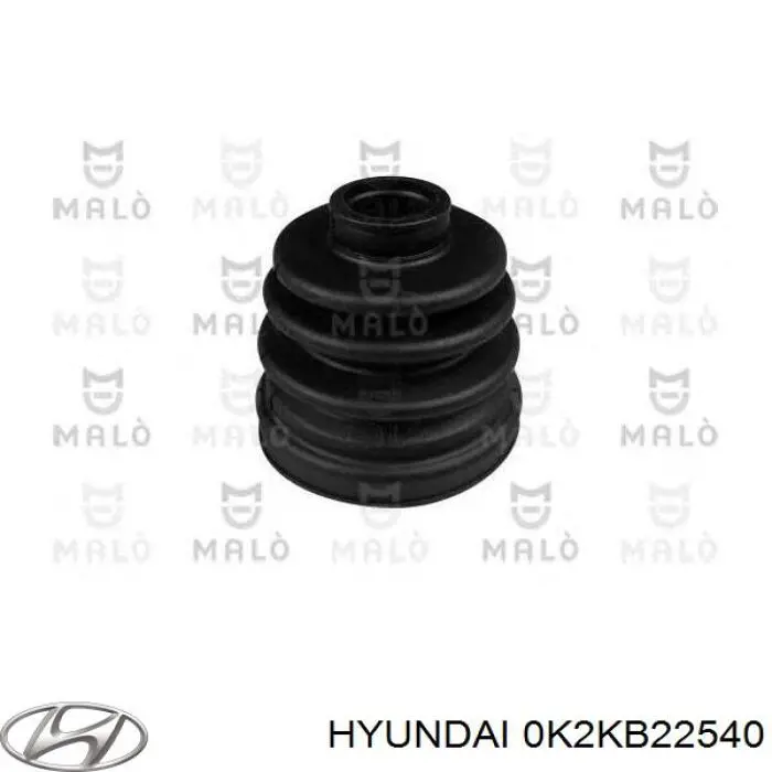 Купити 0K2KB22540 Hyundai/Kia Пильник шарніра кутових швидкостей внутрішній передній