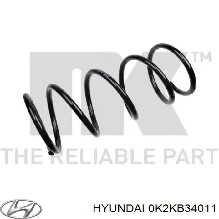 Купити 0K2KB34011 Hyundai/Kia Гвинтова пружина підвіска