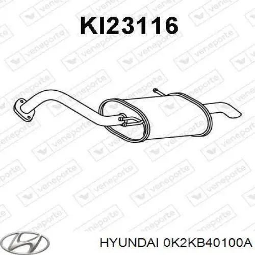 Вихлоп KIA Carens I мінівен (FJ) (2002 - 2006) ціна, від 19.77 USD