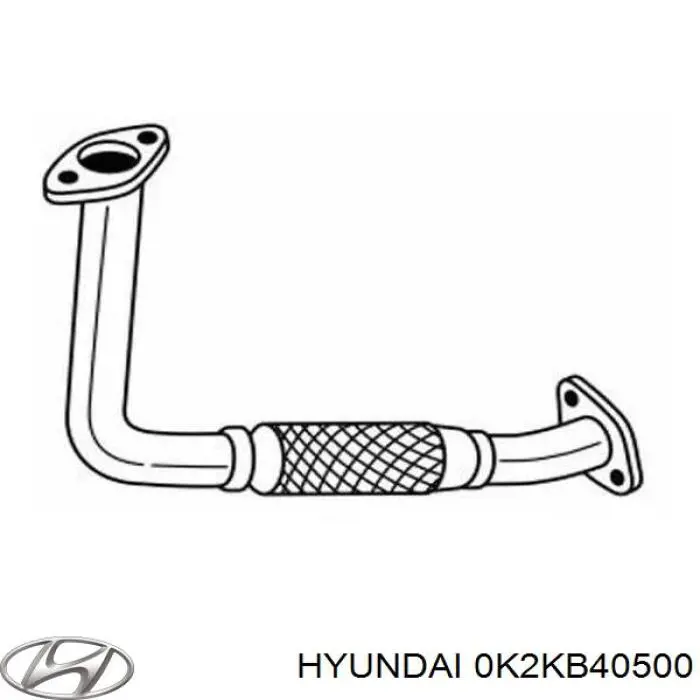 Труба приймальна (штани) глушника, передня Hyundai/Kia 0K2KB40500 ціна, від 29.09 USD