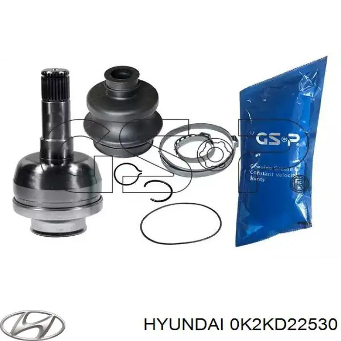 Пильник ШРКШ зовнішній Hyundai/Kia 0K2KD22530