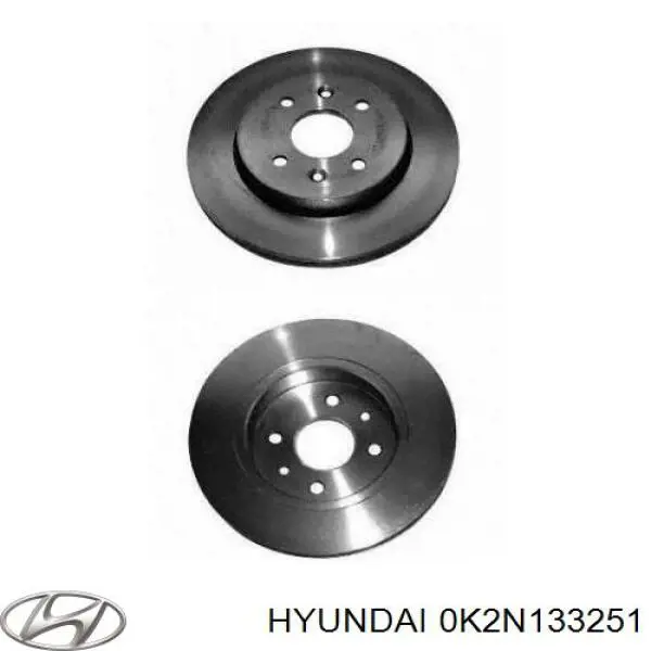 Купити 0K2N133251 Hyundai/Kia Ротор гальмівний