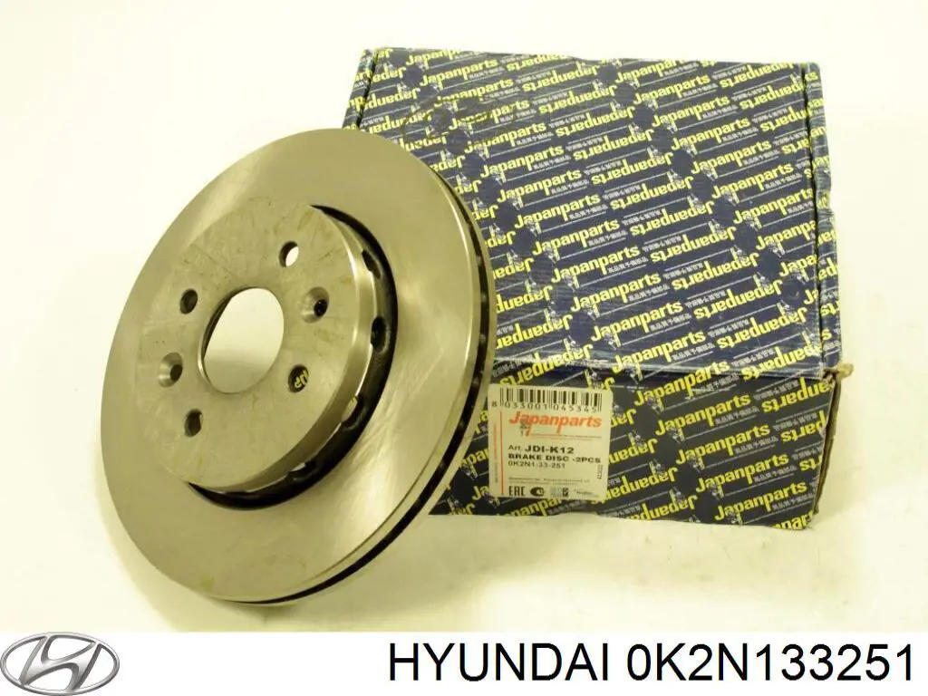 0K2N133251 Hyundai/Kia Гальмо дискове переднє