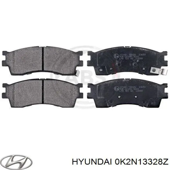 Передні тормозні колодки 0K2N13328Z Hyundai/Kia