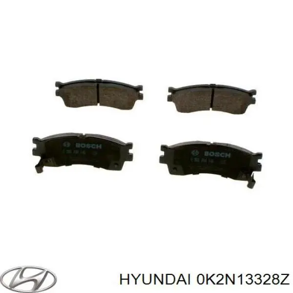 0K2N13328Z Hyundai/Kia Передні гальмівні колодки