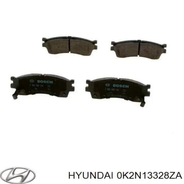 Купити 0K2N13328ZA Hyundai/Kia Колодки гальмівні передні, дискові