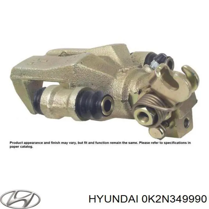 Задній гальмівний супорт лівий Hyundai/Kia 0K2N349990