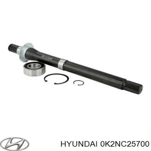 Вал приводу піввісь, проміжний Hyundai/Kia 0K2NC25700 ціна, від 80.55 USD