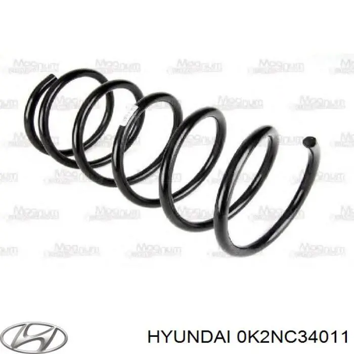 0K2SA34011 Hyundai/Kia Пружина амортизатора передняя