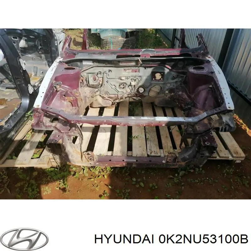 0K2NU53100B Hyundai/Kia супорт радіатора в зборі/монтажна панель кріплення фар