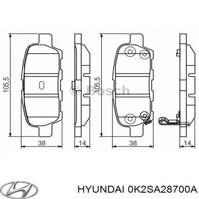 Купити 0K2SA28700A Hyundai/Kia Амортизатор задній, правий