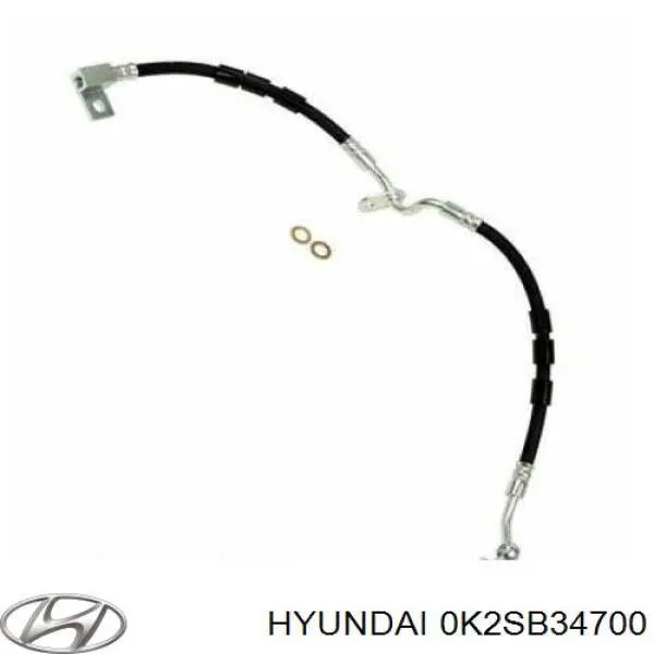 0K2SB34700 Hyundai/Kia амортизатор передній, правий