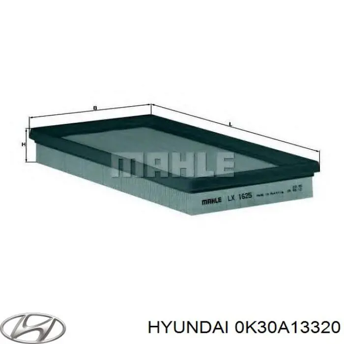 0K30A13320 Hyundai/Kia корпус повітряного фільтра