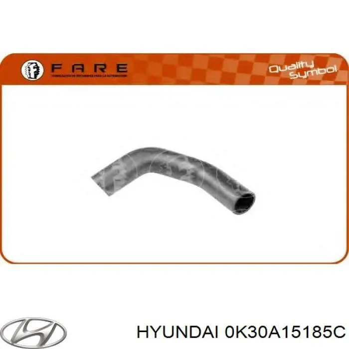 0K30A15185C Hyundai/Kia Шланг/патрубок радіатора охолодження, нижній