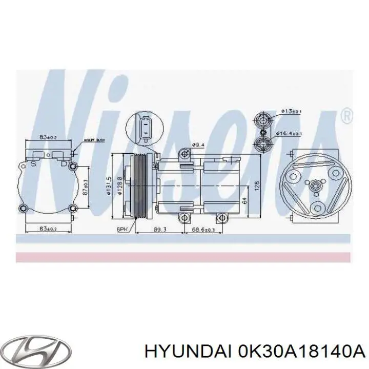Високовольтні дроти 0K30A18140A Hyundai/Kia