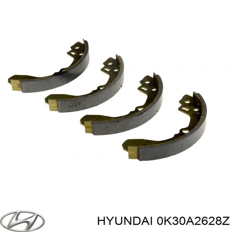 Колодки гальмові задні, барабанні 0K30A2628Z Hyundai/Kia