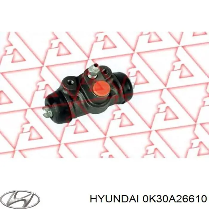0K30A26610 Hyundai/Kia Циліндр гальмівний колісний/робітник, задній