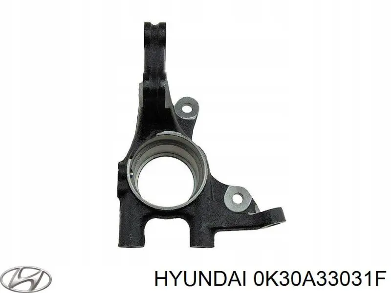 0K30A33031F Hyundai/Kia цапфа - поворотний кулак передній, лівий