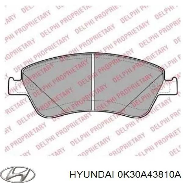 Гнучка гальмівна трубка задня Hyundai/Kia 0K30A43810A