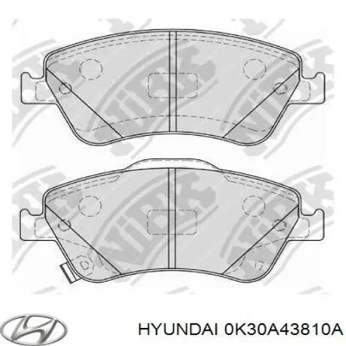 0K30A43810A Hyundai/Kia Шланг гальмівний задній