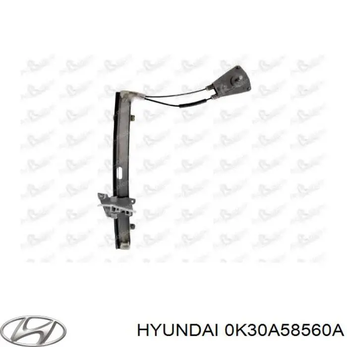 0K30A58560A Hyundai/Kia Механізм склопідіймача дверей передніх, правих