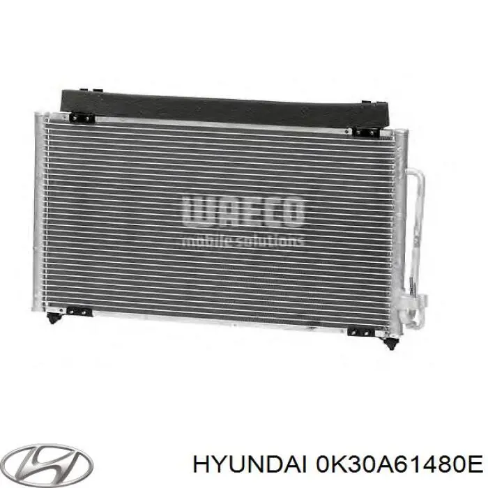 Купити 0K30C61480D Hyundai/Kia Радіатор системи охолодження кондиціонера