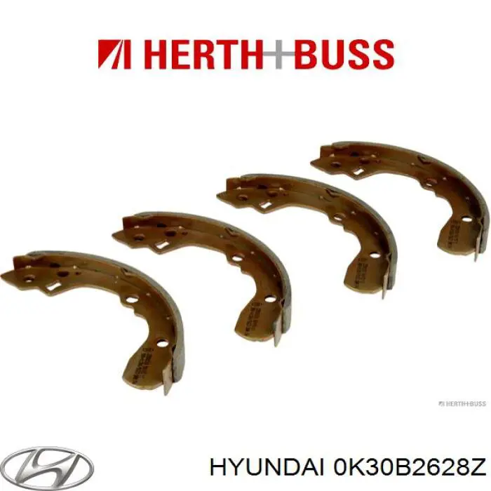 Колодки гальмові задні, барабанні Hyundai/Kia 0K30B2628Z ціна, від 16.55 USD