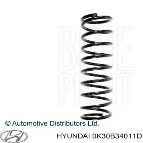 Купити 0K30B34011D Hyundai/Kia Гвинтова пружина підвіска